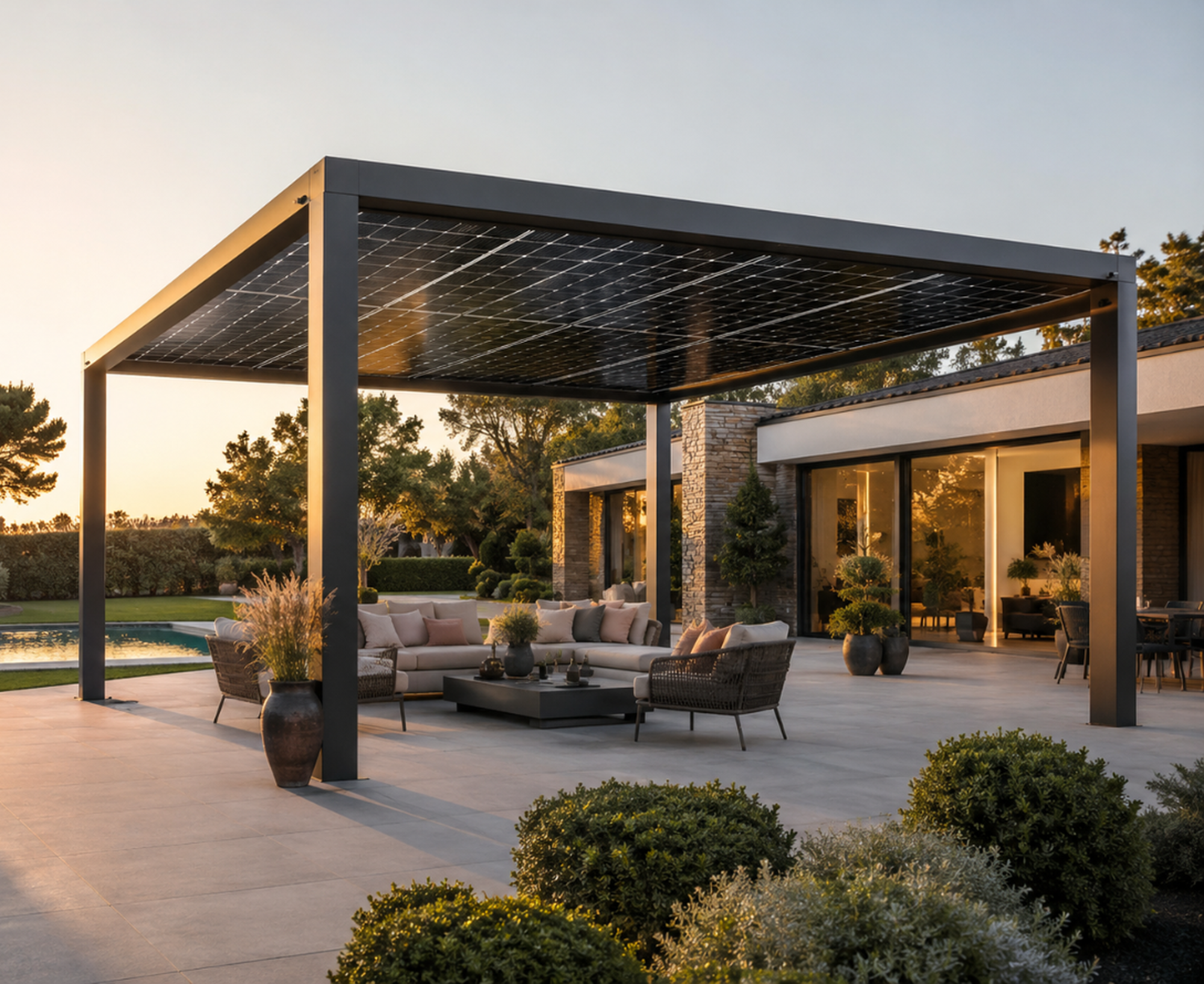 pergola autoportée photovoltaique technitoit